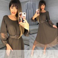 Роскошное плиссированное платье